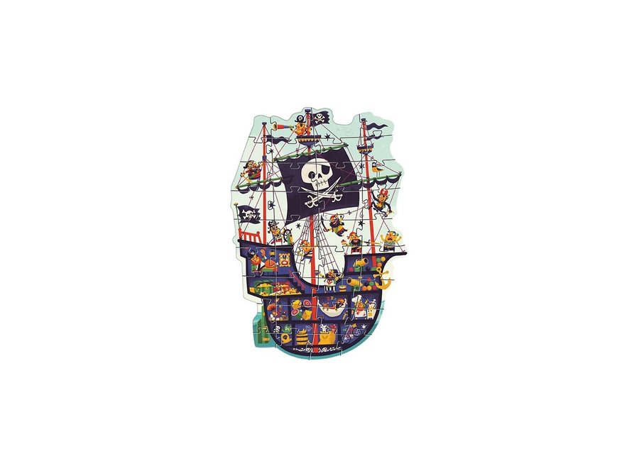 Puzzel - piratenschip 36st