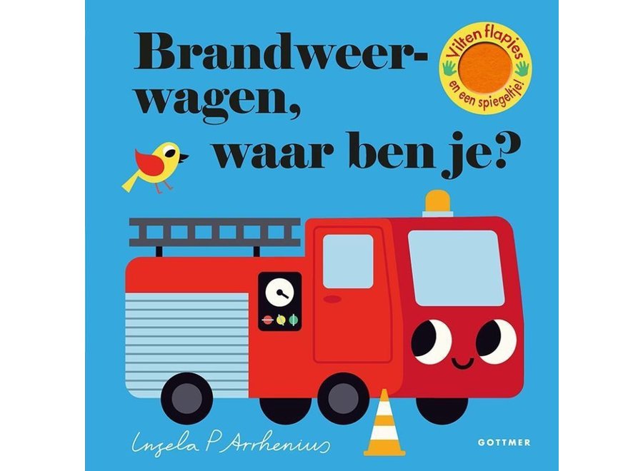 Brandweerwagen, waar ben je (karton)