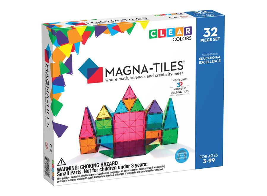 Clear Colors 32 stuks - Magnetisch speelgoed