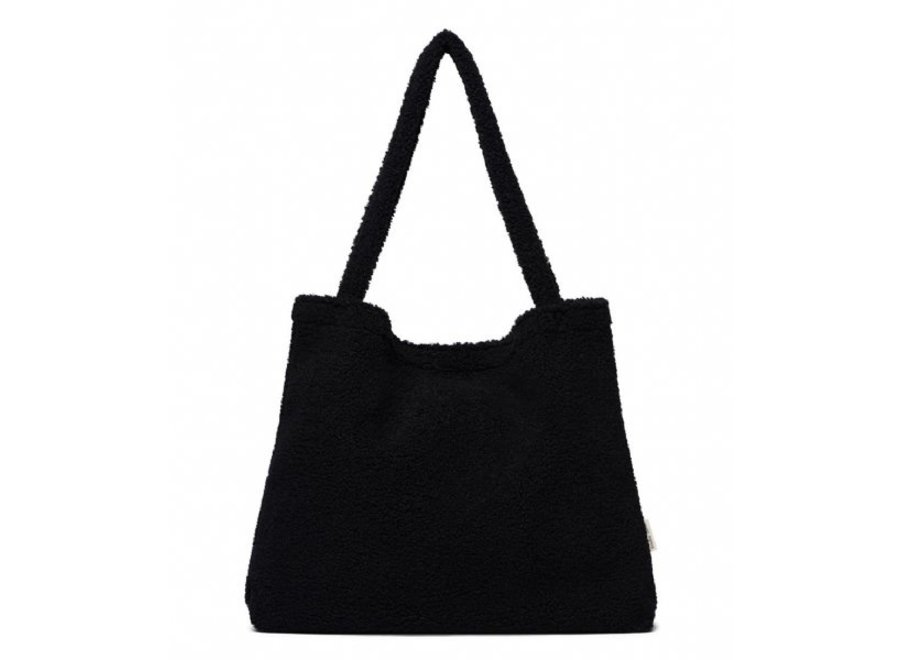 Black teddy mom-bag