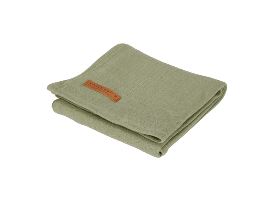 Swaddle doek 120 x 120 Pure Olive