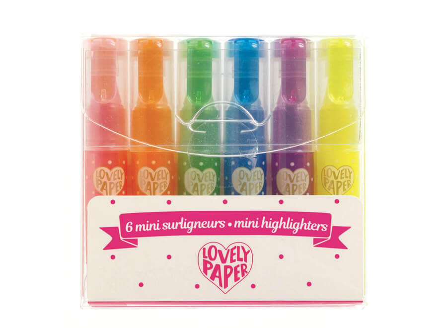 Surligneurs mini fluo 6st