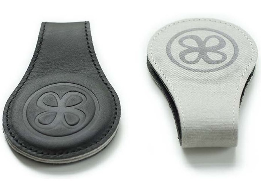 Leather Clips Black Black/Grey