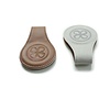 Leather Clips brown/Grey
