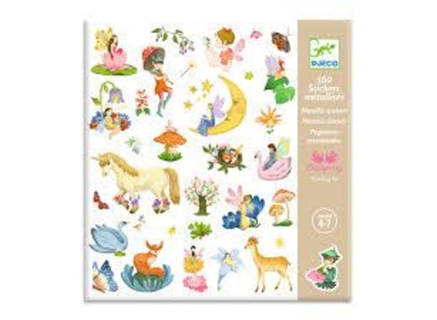 Stickers Metallic Fantasie 160-stuks