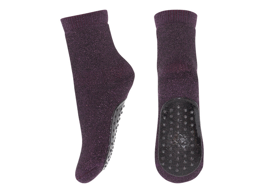 Celina socks - anti-slip Dark Purple