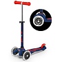 Mini Micro step Deluxe LED - marineblauw/rood