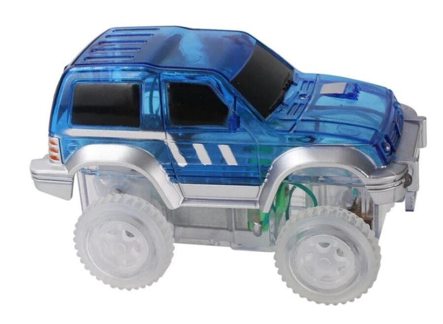 Race Track Car Blue | 1 Piece - Magnetisch Speelgoed