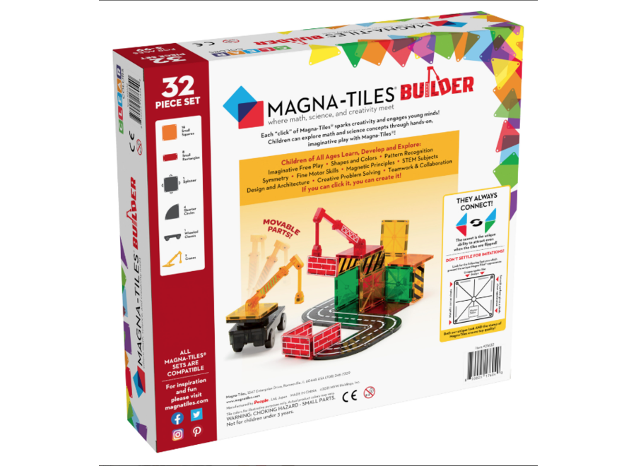 Builder 32 Piece Set - Magnetisch Speelgoed