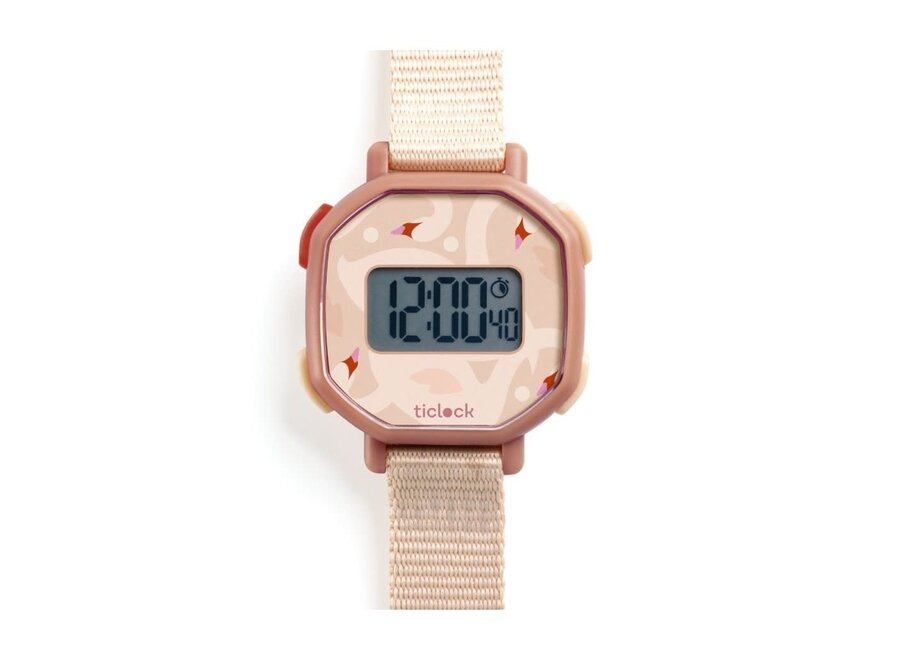 Horloge digital watch - Poetic swans