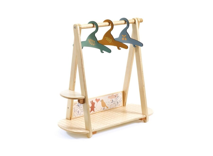 Kledingrek groot Poppenkleertjes