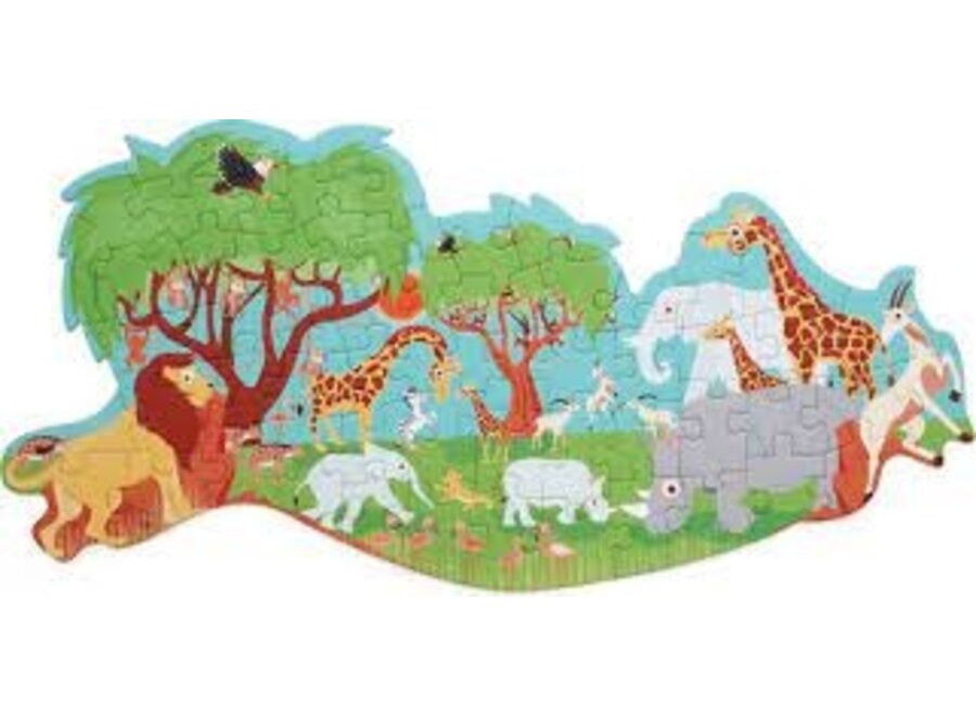 Puzzel 60pcs: CONTOUR PUZZEL/SAFARi