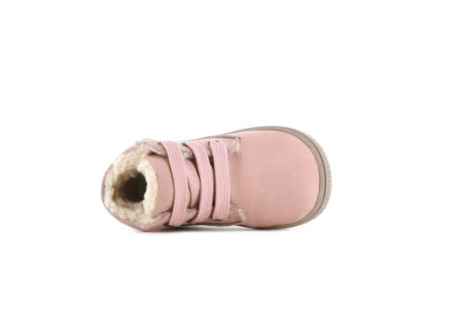 Baby Sneaker met teddy voering  - Lichtroze