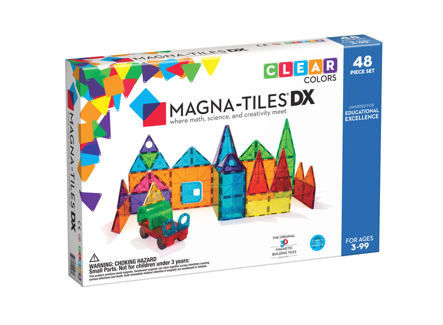 Clear Colors 48 stuks Deluxe set - Magnetisch speelgoed