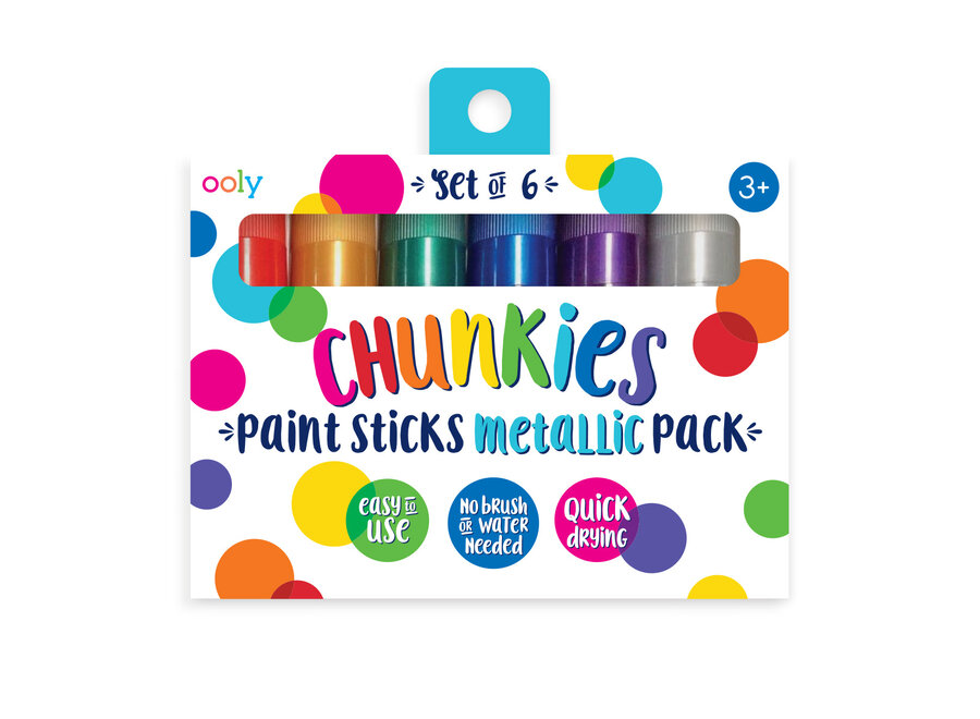 Chunky Paint Sticks - Classic Pack METALLIC