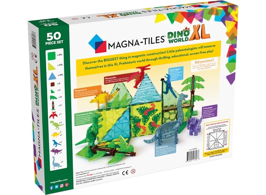 Dino XL 50 piece set - Magnetisch speelgoed