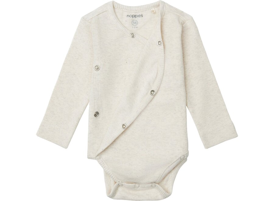 Romper rib Nino - Oatmeal Melange