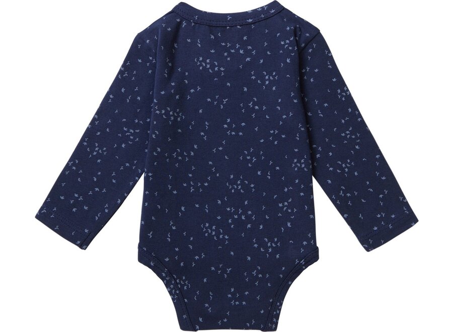 Romper Norsik long sleeve - Black Iris (donkerblauw)