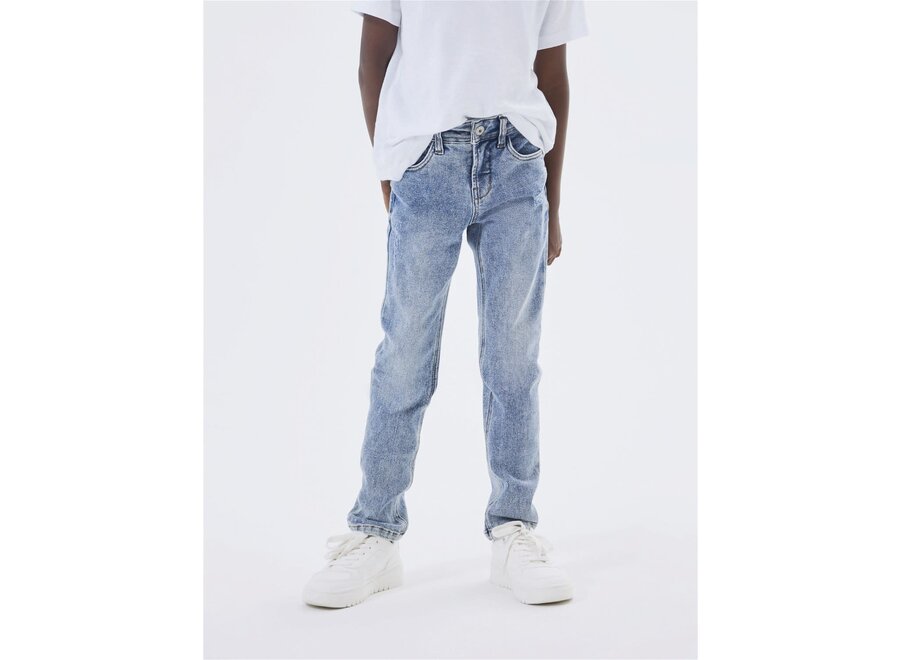 Theo slim jeans - Light blue denim