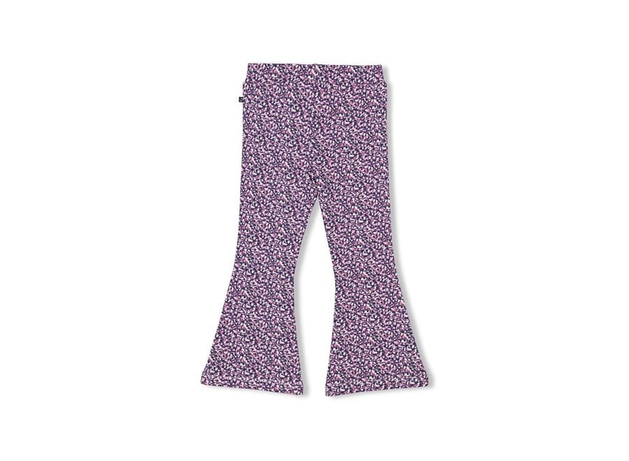 Flared broek AOP - Dream About Summer - Marine