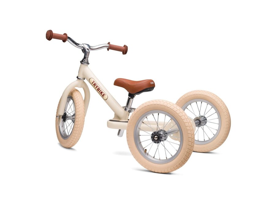 Loopfiets Steel Vintage Cream Mat - 2 wheeler