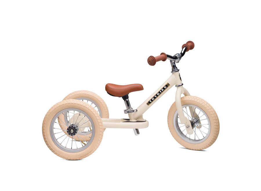 Loopfiets Steel Vintage Cream Mat - 2 wheeler