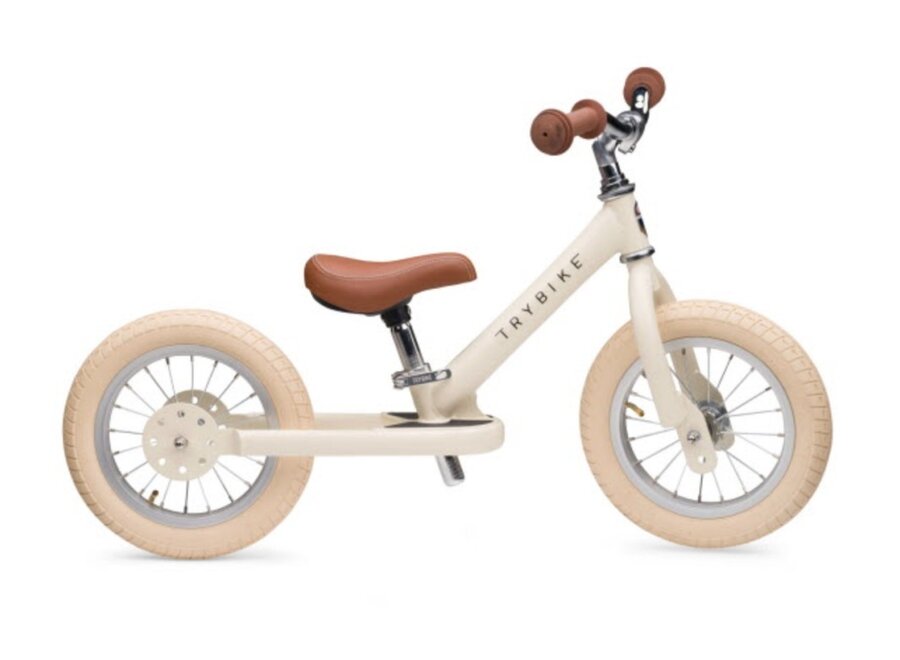 Loopfiets Steel Vintage Cream Mat - 2 wheeler