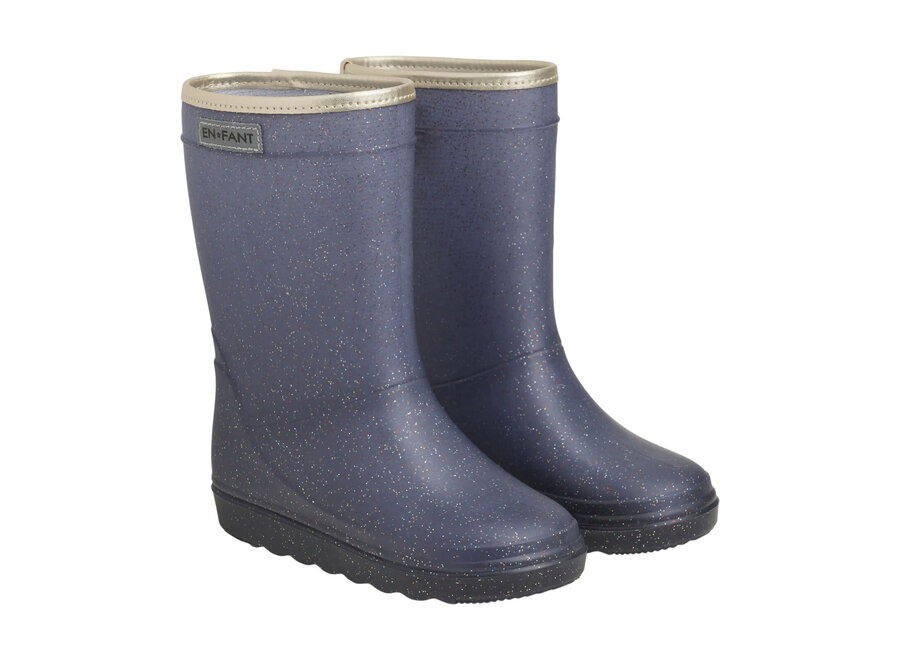 Rain Boots Glitter - India Ink