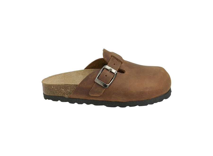 Slippers nubuck leer - Acorn