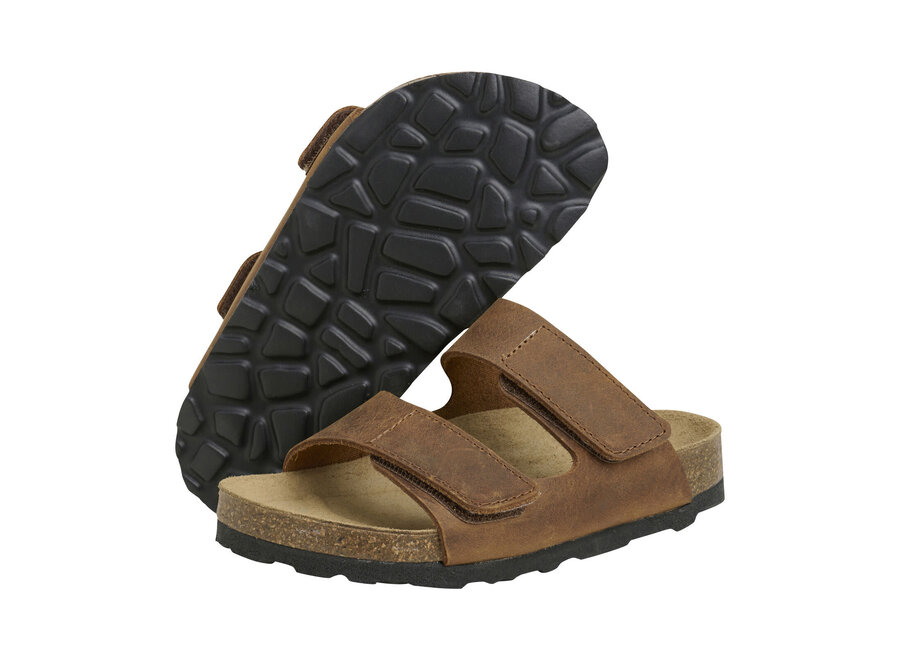 Sandalen nubuck leer - Acorn