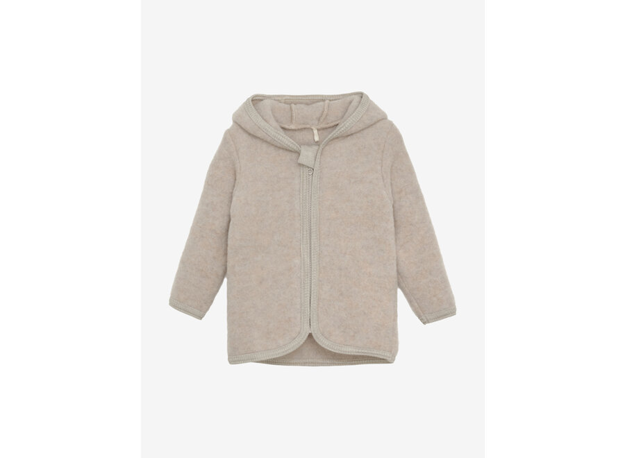 Wollen jasje - Camel melange (beige)