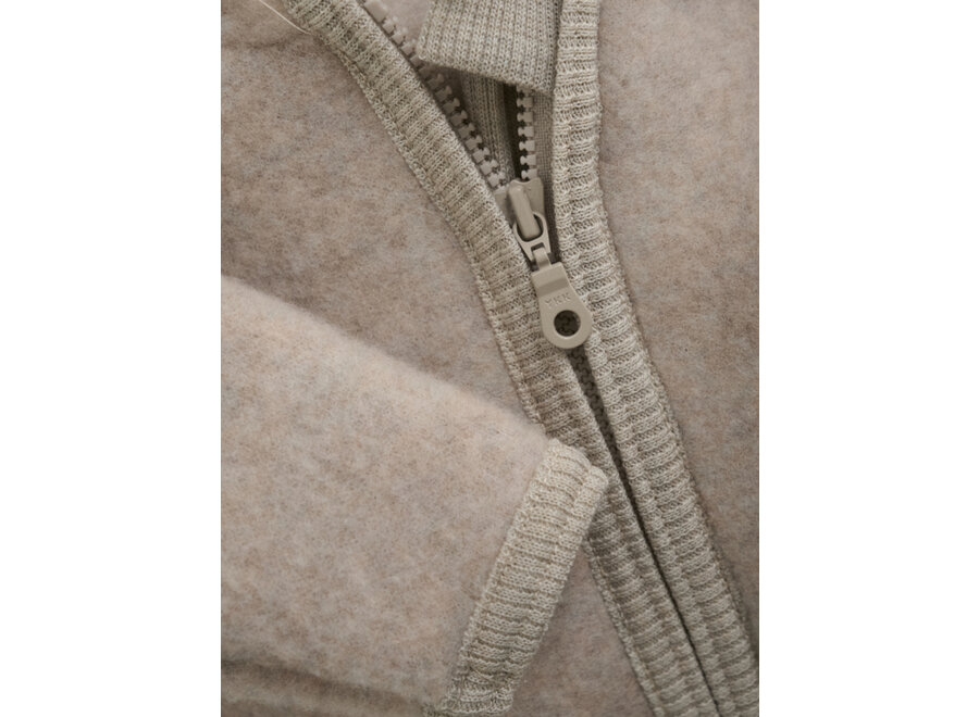 Wollen jasje - Camel melange (beige)