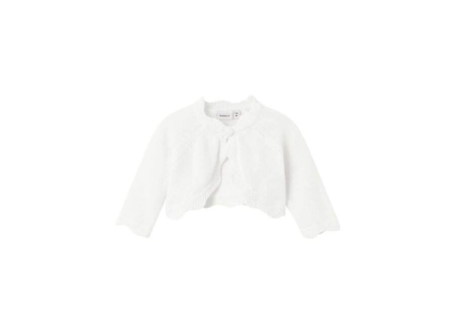 Vest bolero Delli knit - Bright white