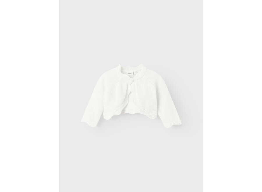 Vest bolero Delli knit - Bright white