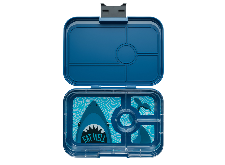 Tapas XL met 4-vakken - Monte Carlo Blue / Shark tray