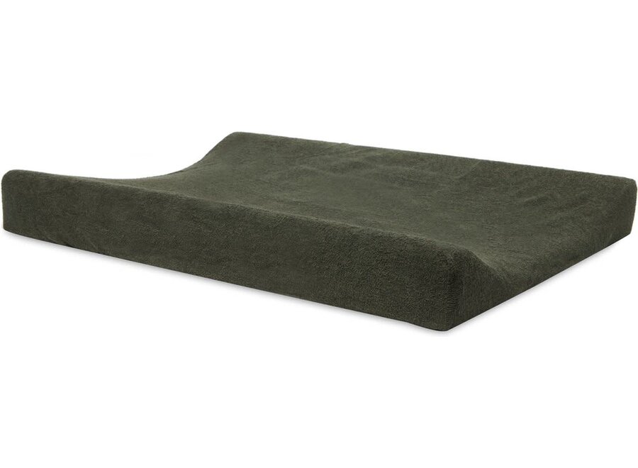 Aankleedkussenhoes Badstof 50x70cm Ash Green/Leaf Green (2p)