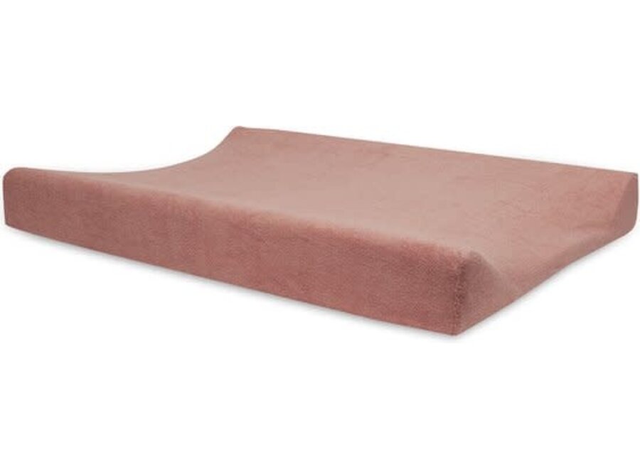 Aankleedkussenhoes Badstof 50x70cm Pale Pink/Rosewood (2p)