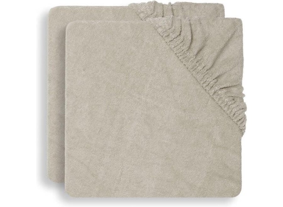 Aankleedkussenhoes badstof 75x85cm nougat (2-pack)