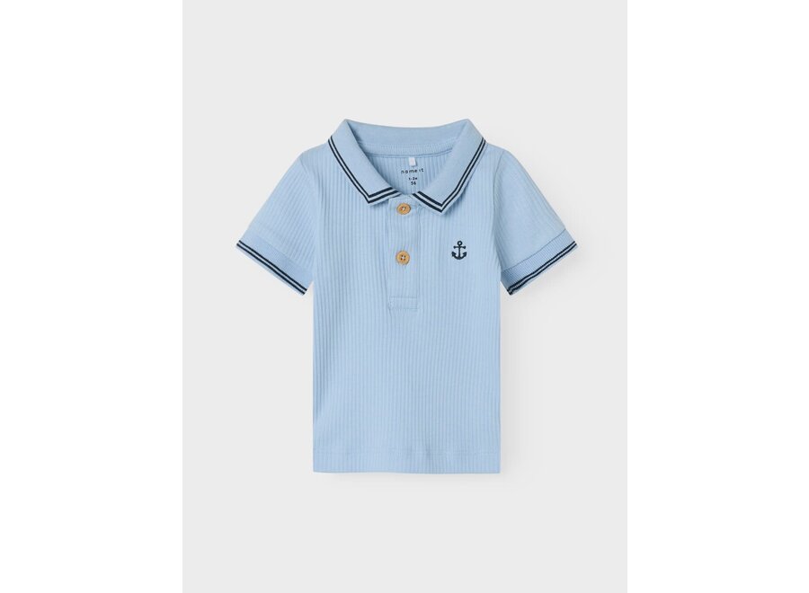 Friman polo shirt - Chambray Blue