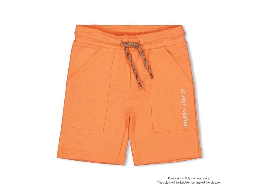 Short - Checkmate neon oranje