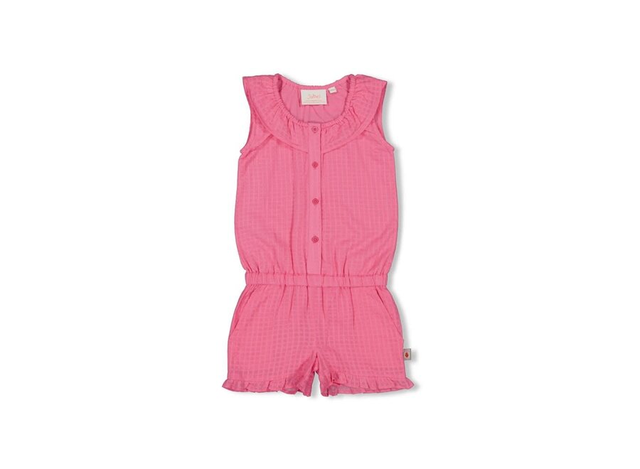 Jumpsuit kort ruches - Berry Nice roze