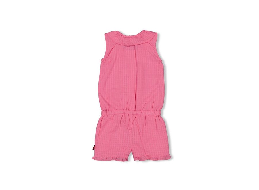 Jumpsuit kort ruches - Berry Nice roze