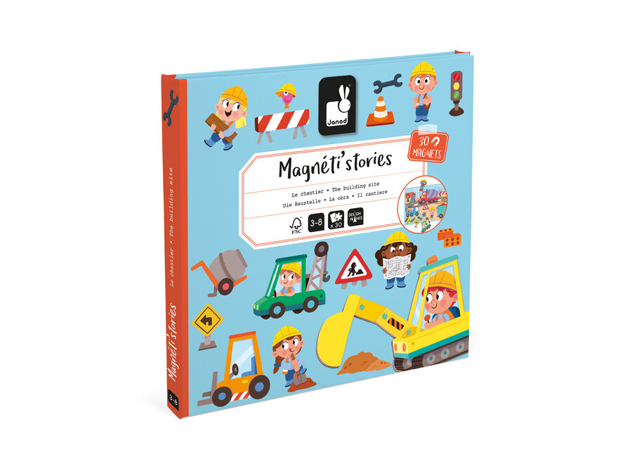 Magneetboek | Magneti Stories - Bouwterrein