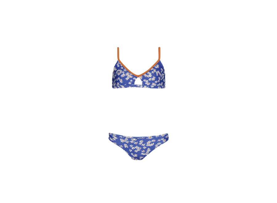 Moave Crop Top blue bikini