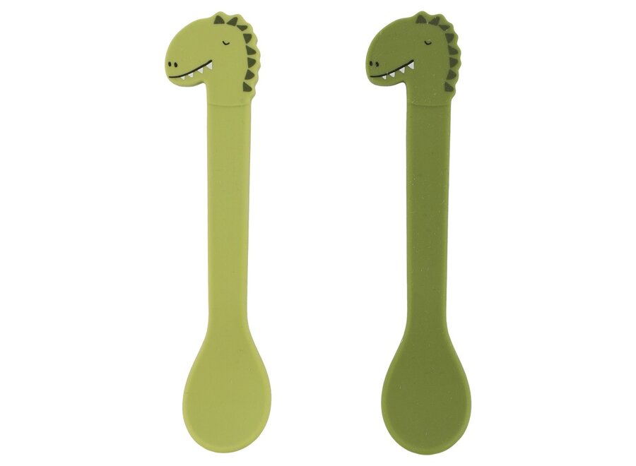 Siliconen lepel 2-pack - Mr. Dino