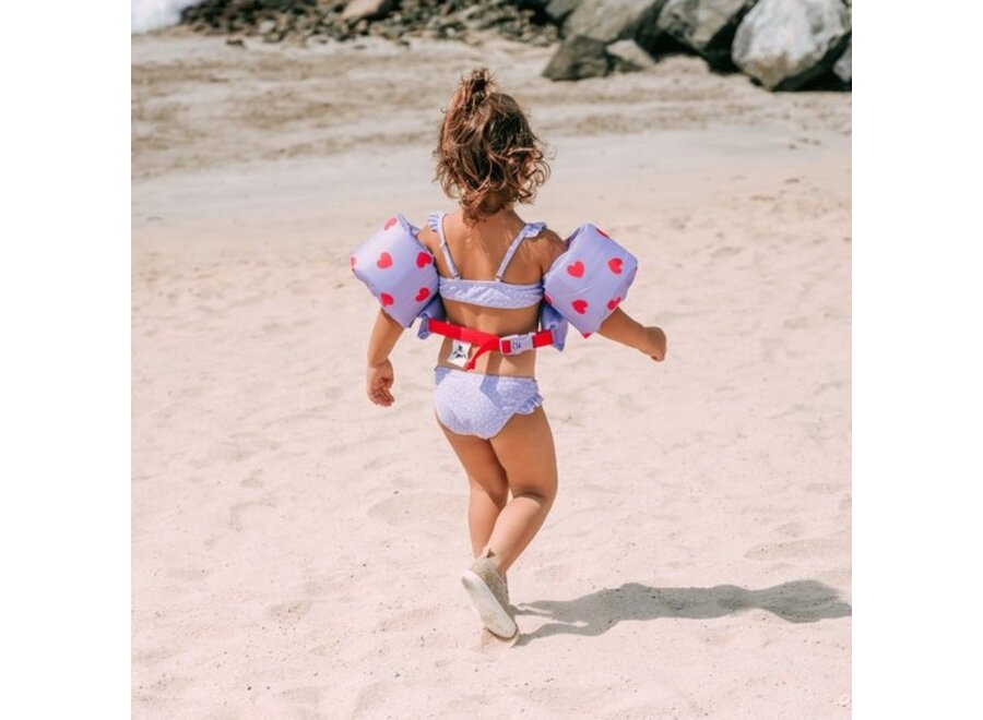 Puddle Jumper 2-6 jaar Lila Hartjes