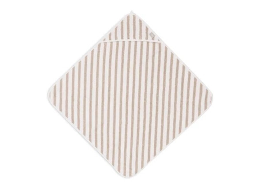Badcape 75x75cm Stripe Terry Olive Green
