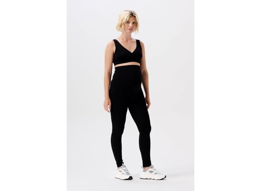 Reva seamless rib legging black