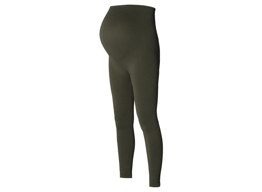 Reva seamless rib legging olive