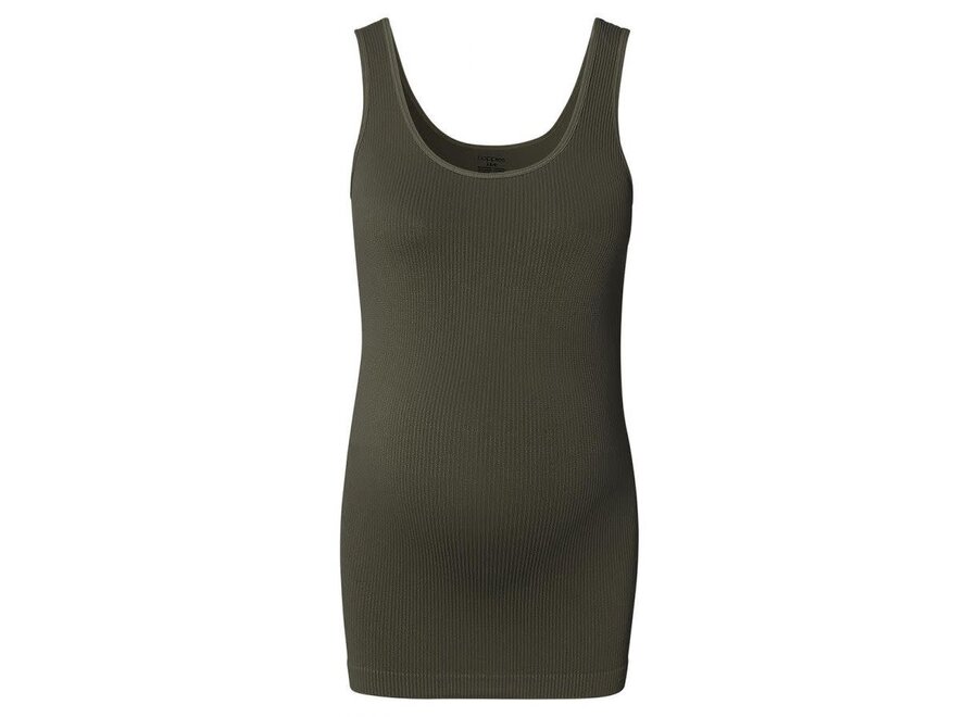 Sama seamless rib tanktop olive